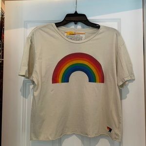 Aviator nation rainbow shirt sleeve shirt